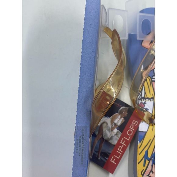 new colorful Marilyn Monroe flip flops your choice size 5/6 - Picture 9 of 9